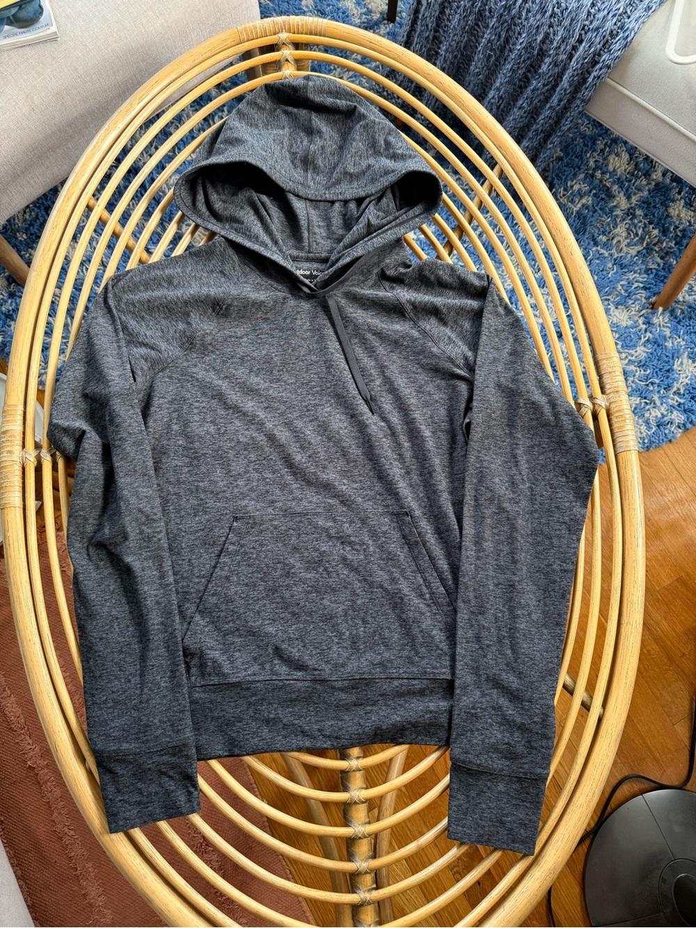 Outdoor Voices Women's Heather Charcoal Hoodie - Dark Gray